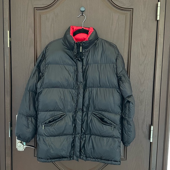 MICHAEL Michael Kors Jackets & Blazers - Michael Michael Kors Black Down Puffer Jacket Size S Red Lined Winter Coat